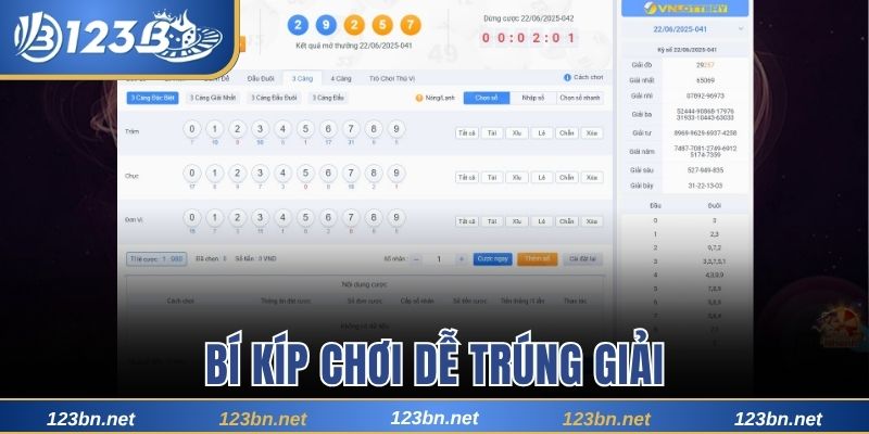 Bí kíp chơi dễ trúng giải