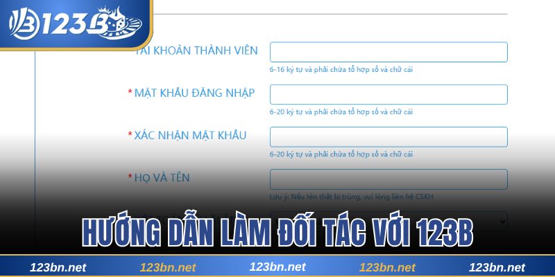 Tìm hiểu hướng dẫn làm đối tác với 123B