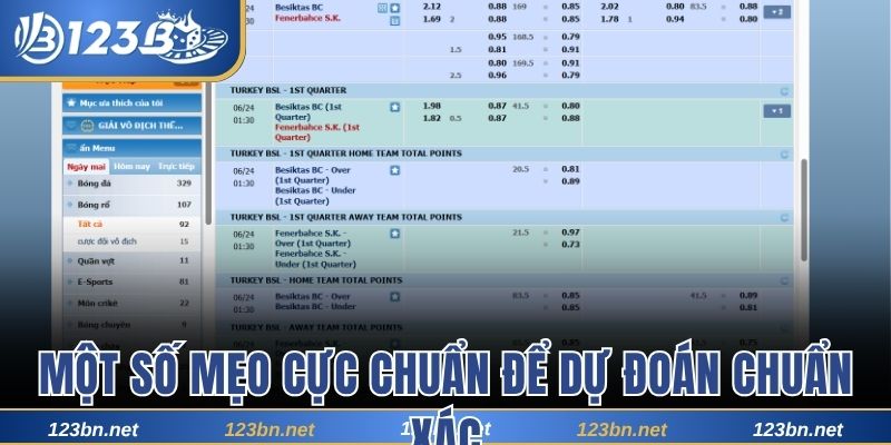 Một số mẹo cực chuẩn để dự đoán chuẩn xác