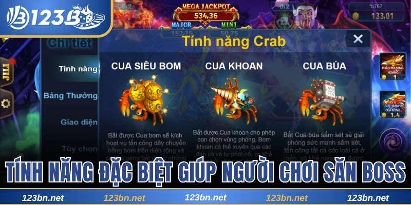 Tính năng đặc biệt giúp người chơi săn boss