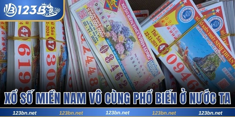 Xổ số miền Nam vô cùng phổ biến ở nước ta