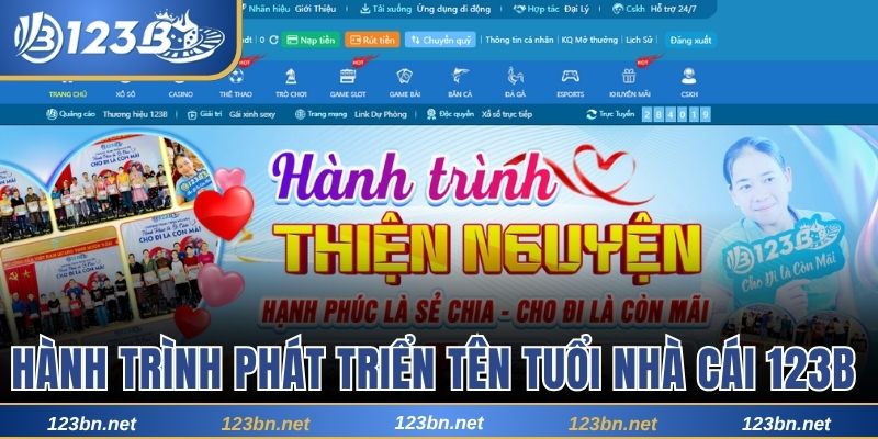 Hành trình phát triển và xây dựng tên tuổi nhà cái 123B 